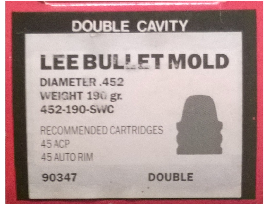 Lee Bullet Mould Pistol 45 caliber SEMI WADCUTTER 190 grain